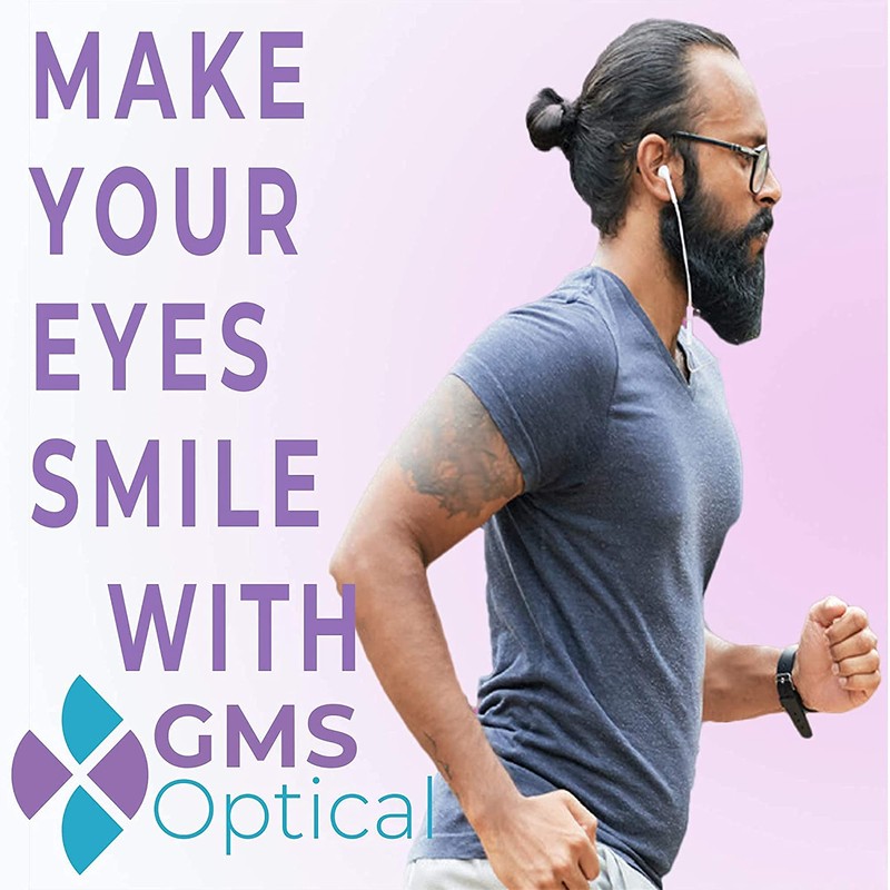 GMS Optical Silicone Anti-Slip Temple Tips, Comfortable Ear Hooks for