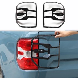 auguisy-motortrim ABS Gloss Black Rear Tail Light Lamp Cover Trim Frame For Ford Maverick 2022-up