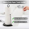 GOWODOOO Countertop Paper Towel Holder for Kitchen–Weighted Base with Non-Slip