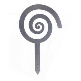 Garden Spiral Stake - 7" Spiral, 16 Gauge Steel Garden Stake, Border, Edging, Decoration, Plant Support (5)