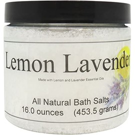 All Natural Lavender Bath Salts by Eclectic Lady, 16 ounces
