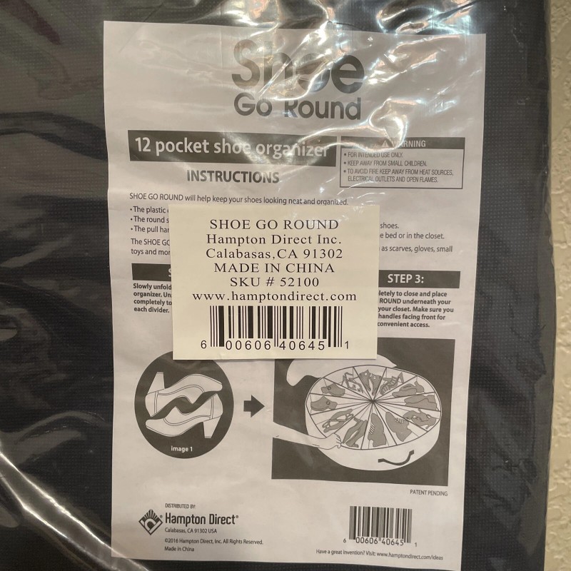Hampton Shoe Go Round Organizer Spac