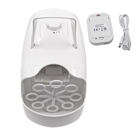 Tiardey Professional Bubble Machine for Parties Wedding Portable Automatic Bubbles Maker for Outdoor（White）