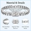 EYQV Dad Gifts, Engraved Bracelet Dad Gifts from Daughter Son,