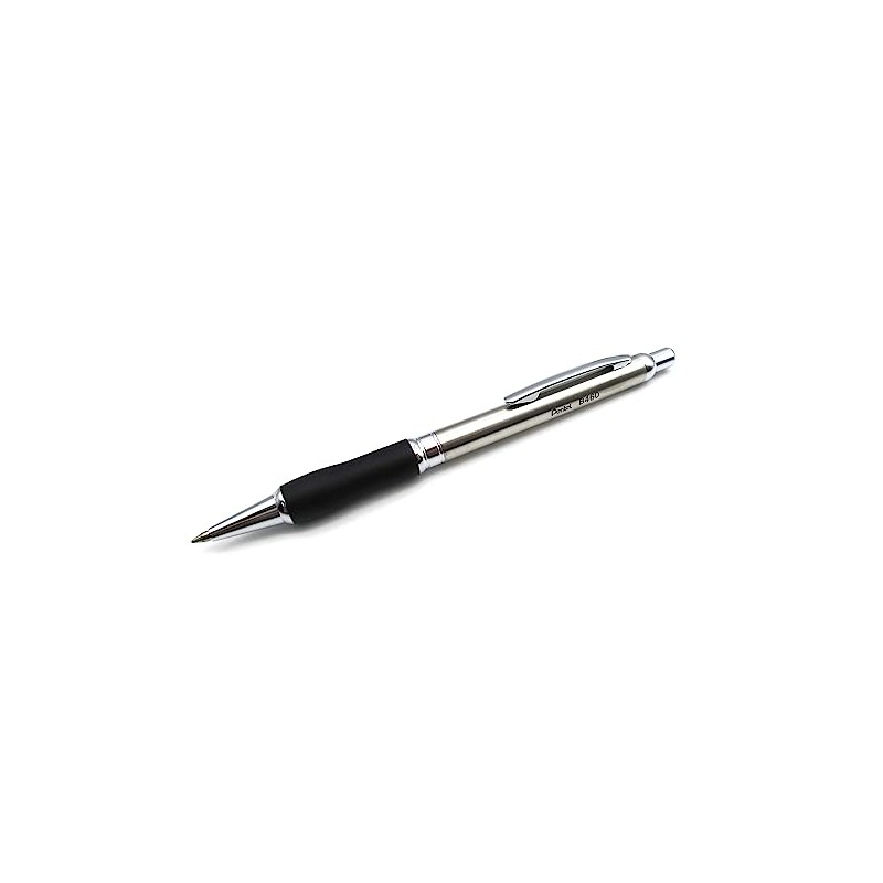 Pentel Sterling Elite Retractable Ballpoint Pen - Brushed Metal Stainless