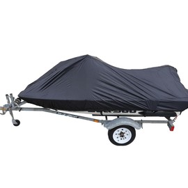 SBU 420 Denier Black PWC Jet Ski Canvas Travel Cover Compatible for Seadoo GTX Limited 230 2018-2020 Trailerable, Mooring, Jetski Storage