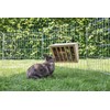 Hay Rack with Wooden Seat, 25 x 17 x 20