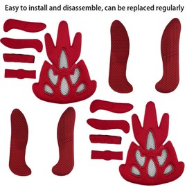 2 Set Helmet Padding Kit Bike Helmet Pad Universal Foam Pads for Bike Motorcycle Cycling Helmet