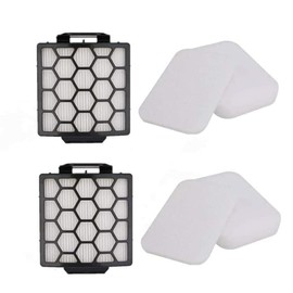 Eopzol Vacuum Filter Kit Replaces for 1238FT60 1239FT60 for Shark Navigator Pet Plus NV150 NV25 NV255 Fits for Zero-M Self-Cleaning Brushroll Pet Pro ZU62 ZU62C ZU60, 2-Pack