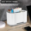 Toothbrush Holder with Anti-Slip,Plastic Detachable for Easy Cleaning Multi-Functional Storage,Large