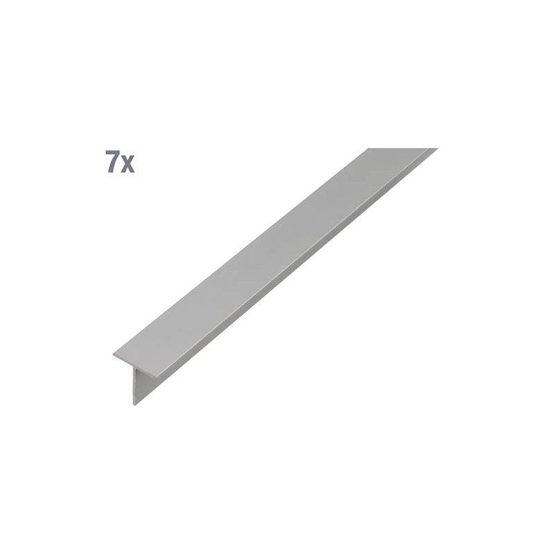 Alberts 497798 T-Profile, Aluminium, Natural, 1000 x 15 x 15