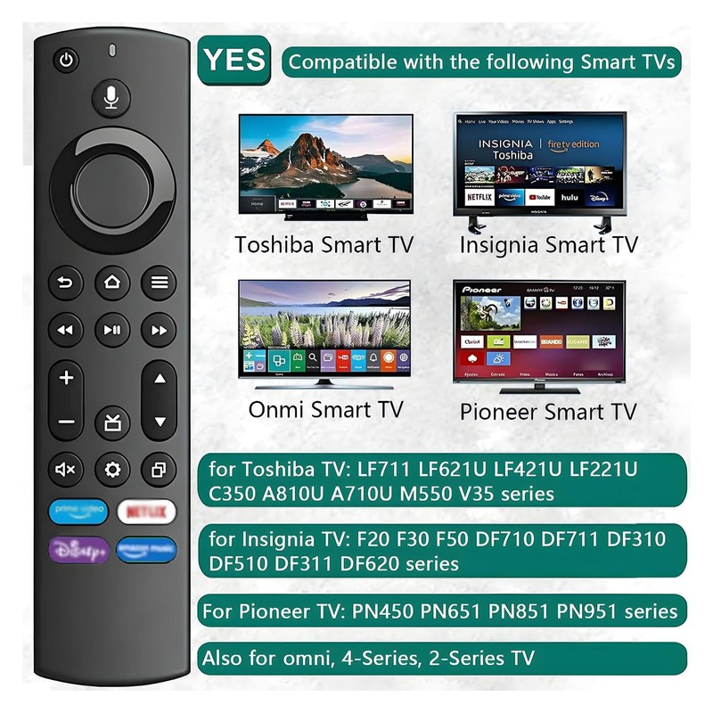 Xiaodib Remote Control for AMZ Smart TV Stick (4K Max,