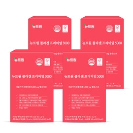 Newt One Collagen Premium 5000 Low Molecular Fish Young Collagen 300 Daltons 5000mg 15 sachets / 뉴트원콜라겐프리미엄5000 저분자피쉬 어린콜라겐 300달톤 5000mg 15포X4bx