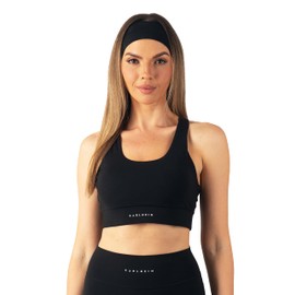 Carlheim Women's Serenita Active Collection X-Back Sports Bra, black
