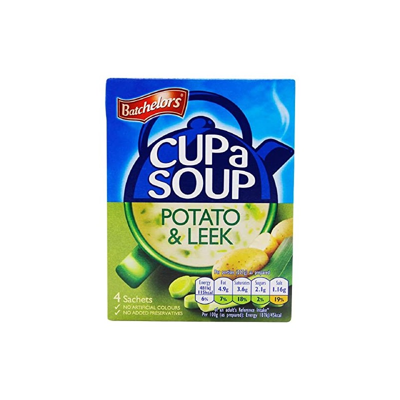 Batchelors Cup A Soup Creamy Potato And Leek 4S 107.4G