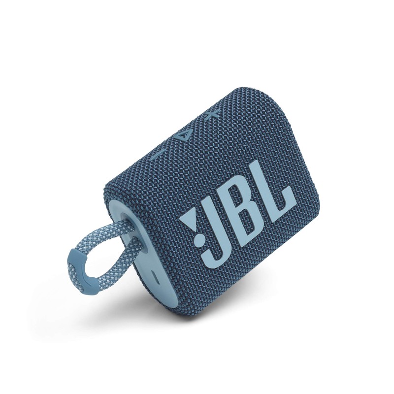 JBL GO3 JBLGO3BLU Bluetooth Speaker, USB C Charging, IP67 Dustproof,