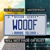 Dumb and Dumber | WOOOF | Metal Stamped License Plate