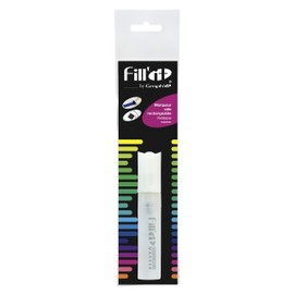 GRAPHIT Fill'It Empty Marker Pen for Acrylic or Alcohol Inks, Acrylic Paints, China Ink, Broad Chisel Tip