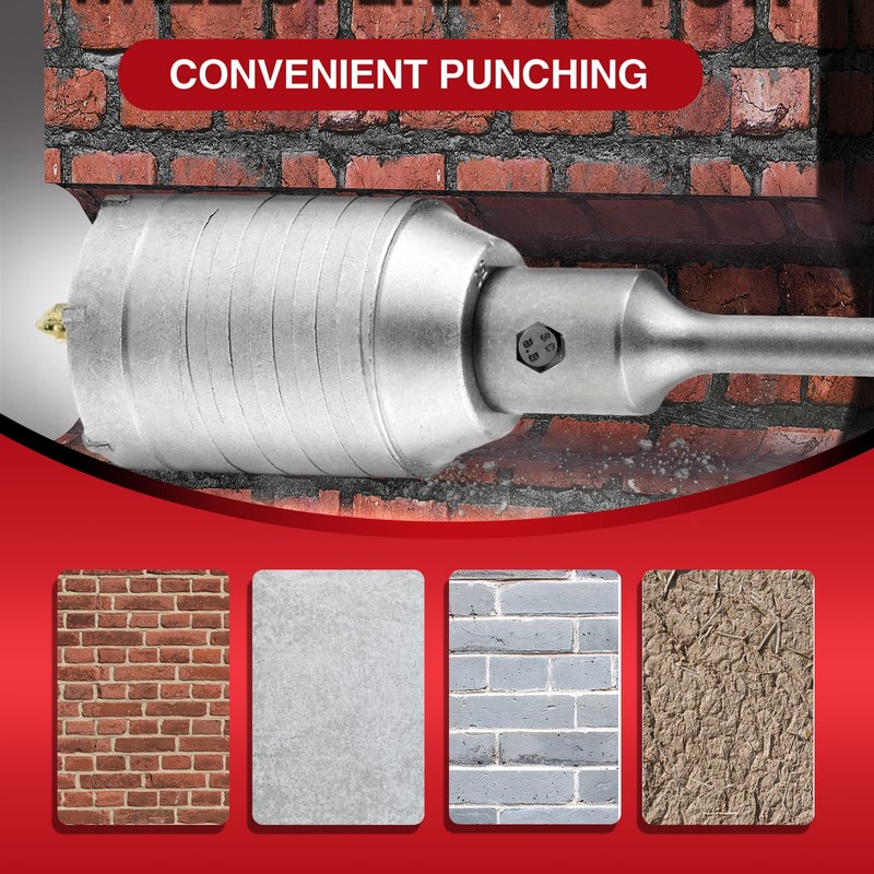 SDS Plus Shaft Extension Shank for Drill Bits, 220 mm