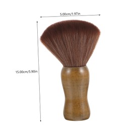 WOONEKY 1Pc Male Shaving Brush Portable Personal Care Accessory for Beard Care Soft Nylon Bristles for Rich Shaving Lather Smooth Handle for Grooming the Go