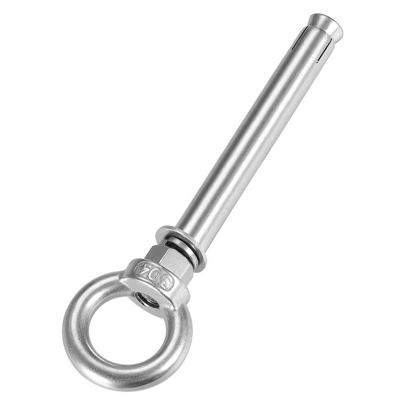 sourcing map M12 x 150 Expansion Eyebolt Eye Nut Screw