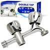 Double Tap for Washing Machine and Dishwasher Angle Valve 1/2