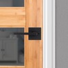 Kwikset Halifax Matte Black Bed and Bath Lever Right or