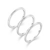 STARCHENIE 925 Sterling Silver Stackable Ring Set for Women Thin