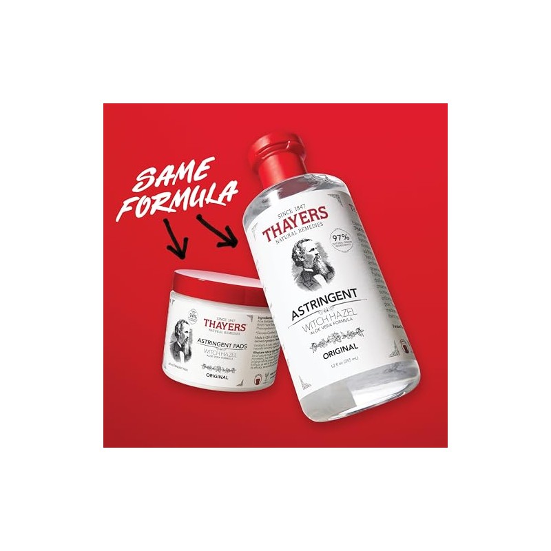 Thayers Astringente original de hamamelis con fórmula de aloe vera,