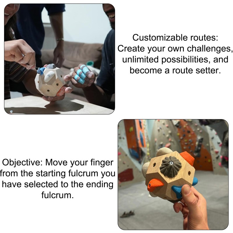 ClimbBall - Climbing Training Gear for Strength & Precision Building,