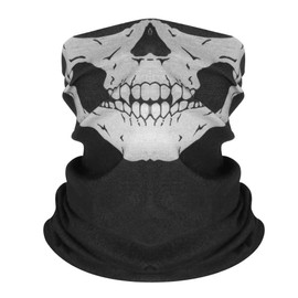 Kim Johanson Mask | Mouth Guard | Dust Protection | Multifunctional Scarf | Tube Scarf | Balaclava | Bandana | Skull Neckerchief - Washable, black
