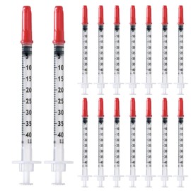 U-40 Syringes - 1ml/cc 29G 1/2" (12,7mm) Disposable Syringes, Individually Wrapped,10 PACK