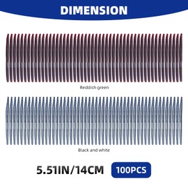 Bnqoe Fishing Soft Plastic Senko Wacky Worms, Soft Fishing Lures, Worm Soft Plastic Bass Fishing Lure, Mixed Kit Plastic Worm Stick Baits