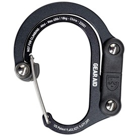 GEAR AID HEROCLIP Mosquetón Clip y Gancho (Mini) para Viajes, Equipaje, Bolso y Bolsas pequeñas