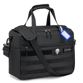 SPAHER Wizzair Vueling Women's Hand Luggage Travel Bag 40 x 30 x 20 cm Weekender Bag Sports Bag Hospital Bag Eeburt Travel Duffle Bag for Easyjet Aeroplane Travel for Men, black, travel bag