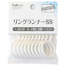 Fullness Curtain Ring Runner SS 10-Piece Set Diameter Approx. 1.06 inches (27mm) White SC-M2117