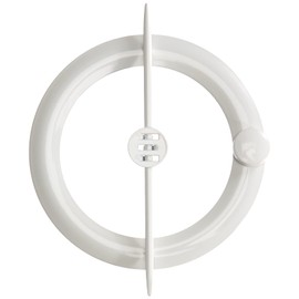 CLUTCHES Metal | 1 Metal Tie Clip with Central Magnet | White