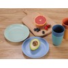 LuckyZone 7 Inches Small Unbreakable Wheat Straw Plates - Reusable