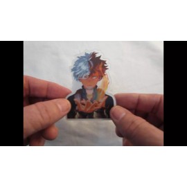 New Anime Tiny Lenticular Motion Flip Sticker My Hero Shoto Todoroki PC5