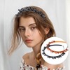 2 Pcs Hairstyle Hairpin Headband, Professional Weave Bangs Clip, Toothed