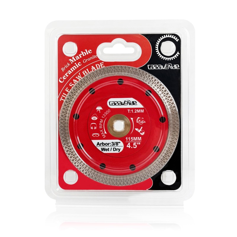 Casaverde 4.5" Super Thin Diamond Tile Blade with 3/8" Arbor,Cutting
