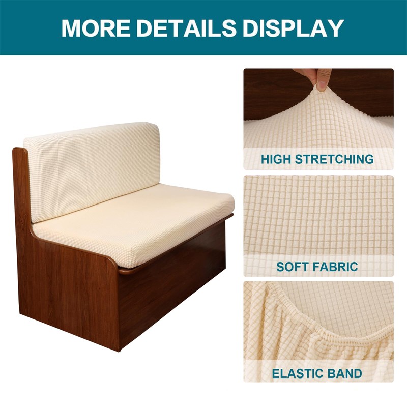 KRFOONN RV Dinette Cushion Covers Stretch Sofa Seat Slipcovers Replacement