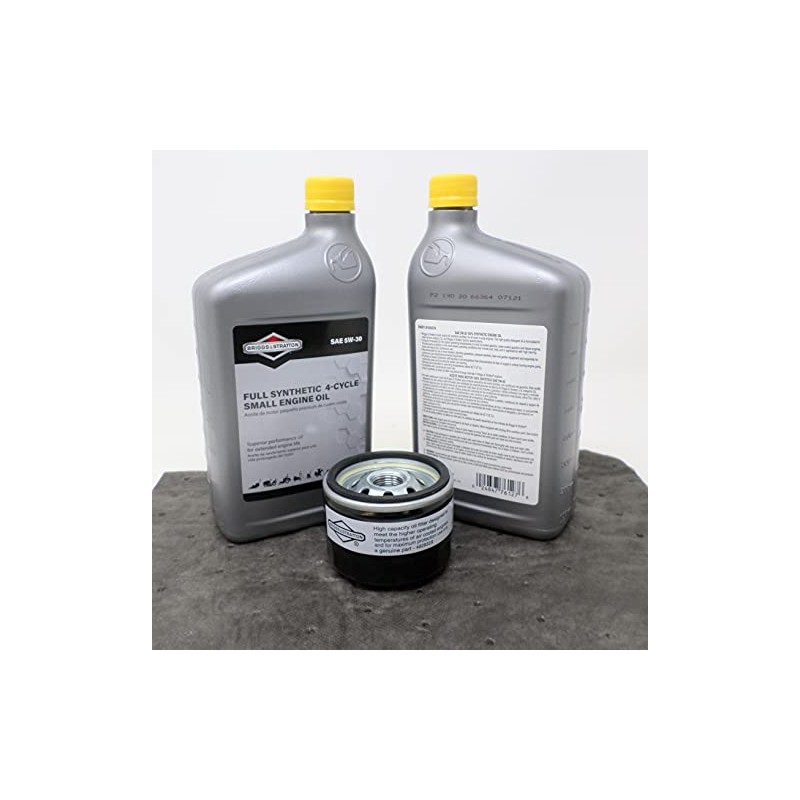 Briggs & Stratton 5W30 Synthetic Motor Oil Kit w/ 492932s