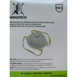 Armateck N95 Respirator With Exhalation Valve Box Of 10