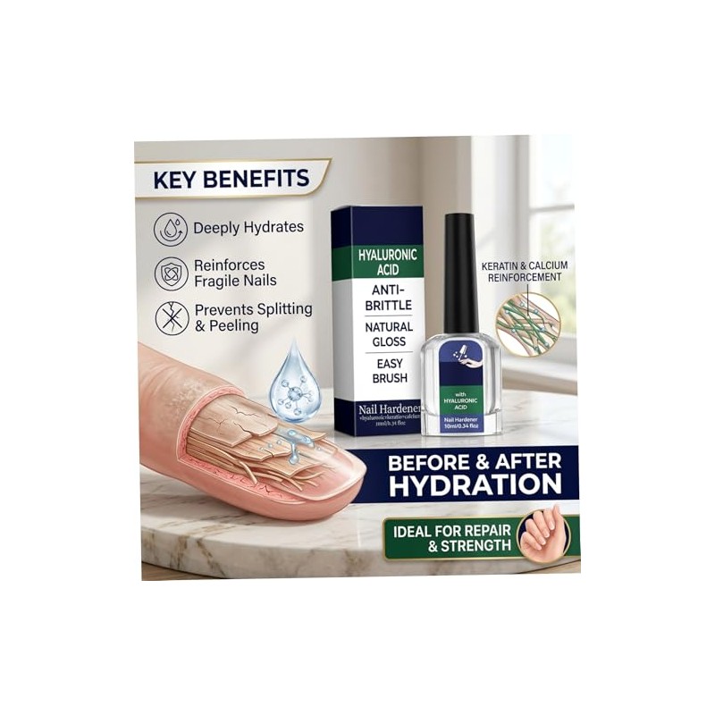 Endurecedor de uñas con ácido hialurónico - 10 ml de