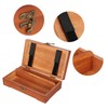 Wooden Sketching Pencil Box Antique Solid Wood Square Children Stationery