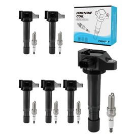 TAUTOY Set of 6 UF713 Ignition Coil Pack & Iridium Spark Plug (3.5L V6 Only) 2013-2019 For Honda Accord Crosstour Odyssey Pilot,For Acura RLX TLX,Replace # 305205G0A01 36-8260 C-872 C1824
