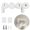 Hokkieam Poop Toilet Paper Holder Stand, 3D Printed Funny Bathroom