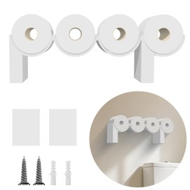 Hokkieam Poop Toilet Paper Holder Stand, 3D Printed Funny Bathroom Decor