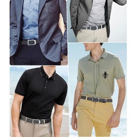 JIFANPAUL Men's Mesh Belt, Rubber Belt, Golf Belt, Women's, Students, Stretchable, Braid, Elastic Belt, Large Size, Casual, One Size, Business, Gentleman's Stretch Belt, greyF-silver buckle